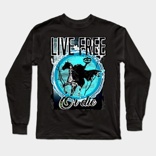 HEADLESS HORSEMEN LIVE FREE OR DIE variant C Long Sleeve T-Shirt